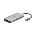 D-Link DUB‑M810 - 8‑in‑1 USB‑C jaotur HDMI/Ethernet/kaardilugeja/toiteedastusega