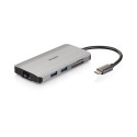 D-Link DUB‑M810 - 8‑in‑1 USB‑C jaotur HDMI/Ethernet/kaardilugeja/toiteedastusega