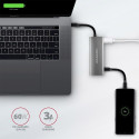 Axagon HMC-5G2 laptop dock/port replicator Wired USB 3.2 Gen 2 (3.1 Gen 2) Type-C Grey
