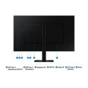 Samsung S60D arvutimonitor 81,3 cm (32") 2560 x 1440 pikslit Quad HD LCD must