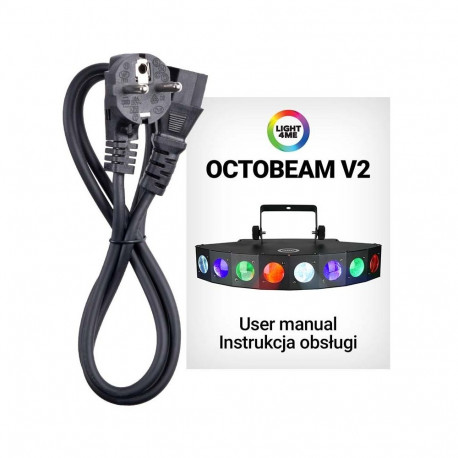 LIGHT4ME LED-prožektor OCTOBEAM V2, diskovalgusefektiga