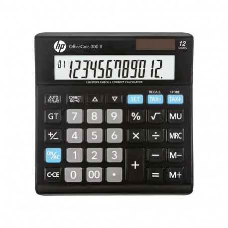 HP kalkulaator office HP-OC 300 II/INT BX, 12-kohaline ekraan, 158x151x29mm, must