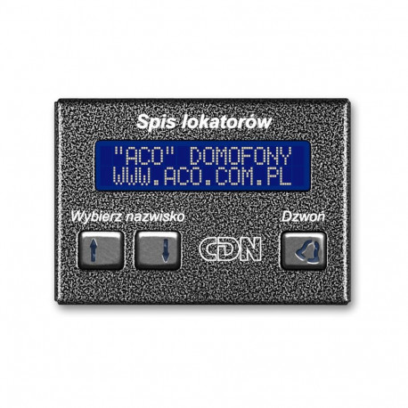 ACO elektrooniline üürnike nimekiri CDN-230E GR, grafiithall