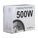 Inter-Tech SL-500 Plus toiteplokk 500 W 20+4 pin ATX ATX hõbedane