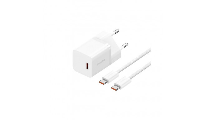 Baseus P10110902213-01 USB-C GaN5 mini 30W seinalaadija valge