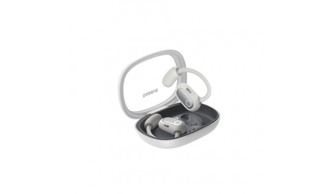 Baseus Eli Fit avatud juhtmevaba USB Type-C Bluetooth valge peakomplekt