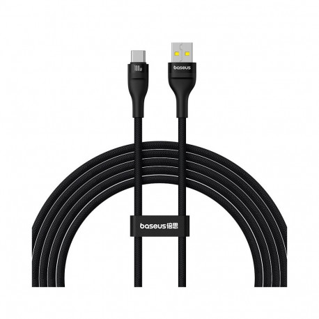 Baseus kaabel Flash 2 USB-A–USB-C kiirlaadimisvõimeline 2m 100W, must