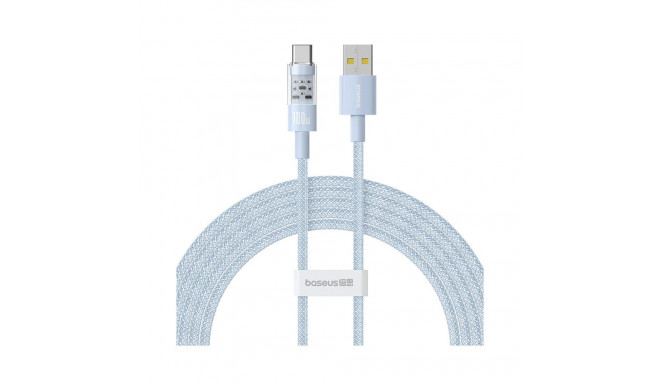 Baseus Gem USB A to USB C kiirlaadimiskaabel 2 m 100 W sinine