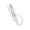 Baseus Gem USB A to USB C kiirlaadimiskaabel 2 m 100 W valge