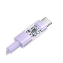 Baseus Gem USB A to USB C kiirlaadimiskaabel 1 m 100 W lilla
