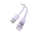 Baseus Gem USB to IP 2.4A kiire laadimiskaabel 1 m lilla