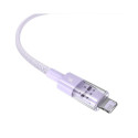 Baseus Gem USB to IP 2.4A kiire laadimiskaabel 1 m lilla