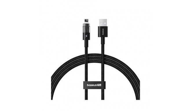 Baseus Gem USB to IP 2.4A kiirlaadimise kaabel 1 m must