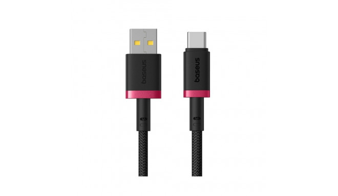 Baseus Dura USB Type A to Type C 60 W kiirlaadimise kaabel 2 m must, punane