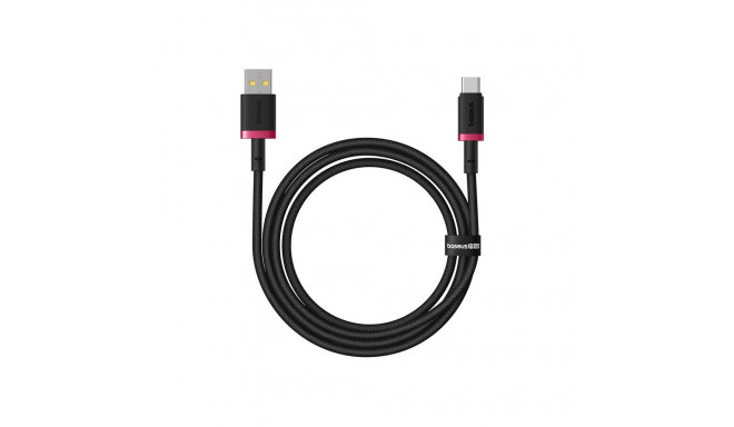 Baseus Dura USB Type A to Type C 60 W kiirlaadimiskaabel 1 m must, punane