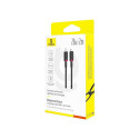 Baseus Dura Type C kiirlaadimiskaabel iP jaoks 20 W 2 m must, punane