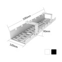 ACTIVEJET desk cable organiser CMP502 Black