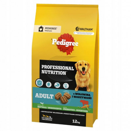 PEDIGREE Professional Nutrition Adult with beef and vegetables, medium and large breeds - dry dog fo