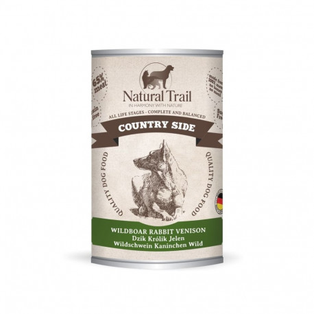 NATURAL TRAIL Country Side metssiga, küülik, hirv märg koeratoit 400 g