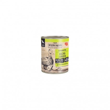 WIEJSKA ZAGRODA Duck with pear - wet dog food - 800g