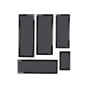 Demciflex Dust Filter Set for Lian Li O11 Dynamic - black/black