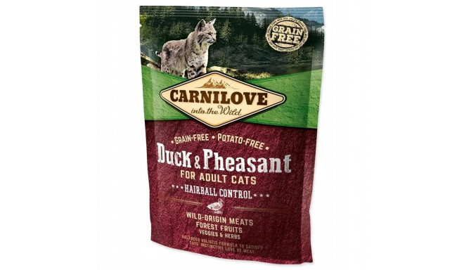 Carnilove kassikarvapallide kontrolli part ja faasan - kuiv kassitoit - 400 g