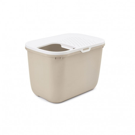 savic hop kohvipruun valge kaanega kassiliivakast 58.5x39x39.5 cm 1 tk