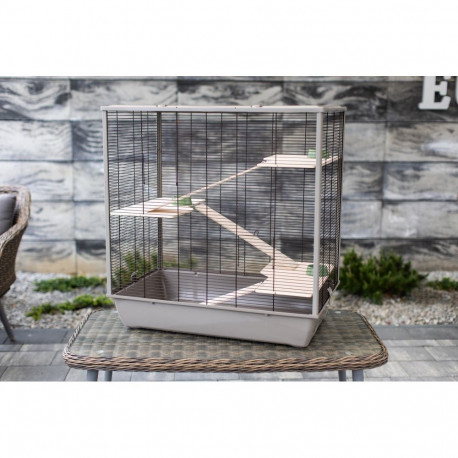 INTER-ZOO Diego Wood Japandi - cage for rodents - 78 x 48 x 97cm