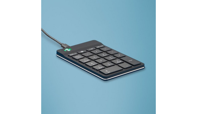 R-Go Tools ergonoomiline must juhtmega numbriklaviatuur R-Go Numpad Break pausitarkvaraga