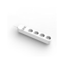 Gembird TSL-PS-S4U-01-W nutikas pikendusjuhe 4 AC pistikupesa tüüp E 1,5 m 3880 W valge