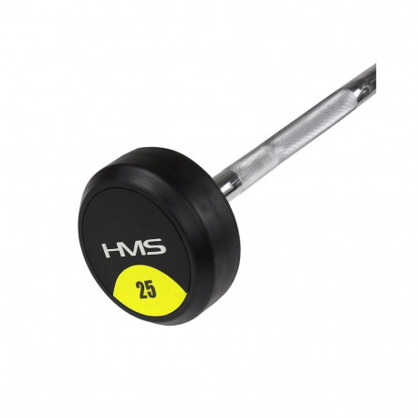 HMS GSL25 fikseeritud kummist kõverkang 25 kg