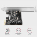 Axagon PCES-SJ2 liidesekaardid/adapter sisemine SATA