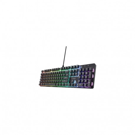 Trust GXT 871 Zora QWERTY US English - USB mänguklaviatuur must