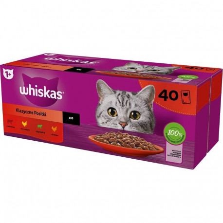 WHISKAS Classic Meals Mix - märgkassitoit - 40x85g