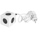 Allocacoc PowerCube Extended Type E voolujaotur 1,5 m 5 pistikupesa siseruumides hall