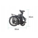 JOBOBIKE Sam - Foldable Electric City Bike for Seniors 250W Grey