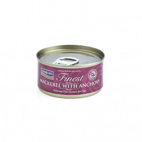 FISH4CATS makrelli ja anšoovisega märg kassitoit 70g