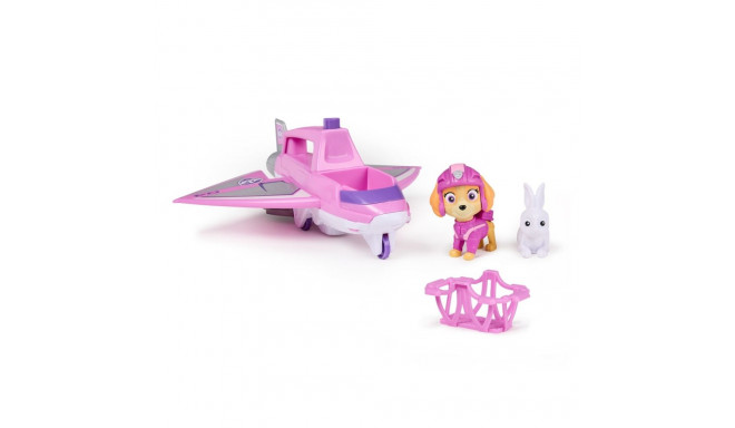 PAW Patrol : õhupääste Skye action-figuur ja Hero Claw reaktiivlennuk koos sissevõetava küünise, pää