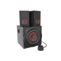 GENESIS Helium 610BT speaker set 60 W PC/Laptop Black, Red 2.1 channels 2-way 30 W Bluetooth