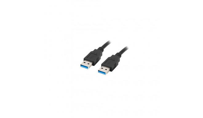 Lanberg CA-USBA-30CU-0010-BK USB-kaabel 1m 3.0 USB A must