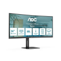 AOC V5 CU34V5C/BK LED ekraan 86,4 cm (34") 3440 x 1440 pikslit Wide Quad HD must