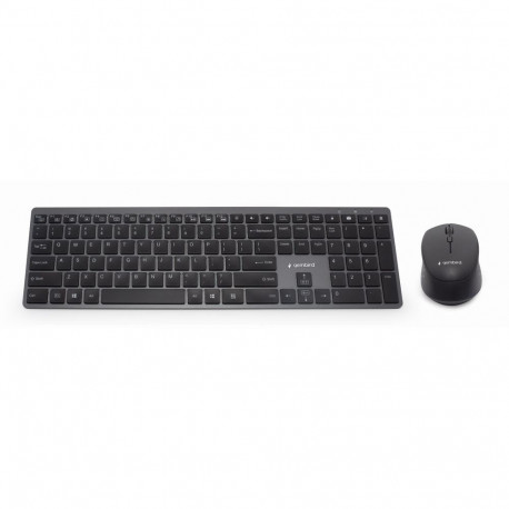 Gembird KBS-ECLIPSE-M500 must juhtmevaba klaviatuur hiirega QWERTY US English