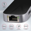 Axagon HMC-6GL sülearvuti dokk/portide replikator USB 3.2 Gen 1 (3.1 Gen 1) Type-C must, hall