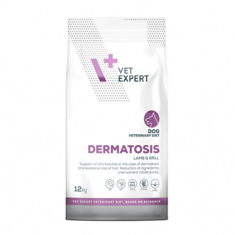 VETEXPERT Veterinary Diet Dermatosis Dog Lamb & Krill - dry dog food - 12 kg
