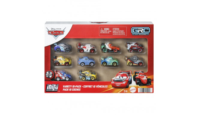 Disney Pixar Cars Mini Racers mitmekesine 10-pack
