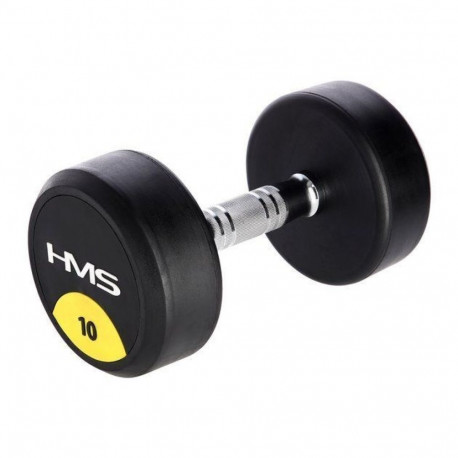Rubberised dumbbell 10kg HMS HG PRO 10