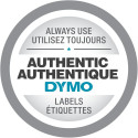 DYMO D1 Standard - must läbipaistev - 24mm