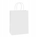 Paper bag with handle BSTech 260x170x310 mm 120 g/m² 25 pcs. White