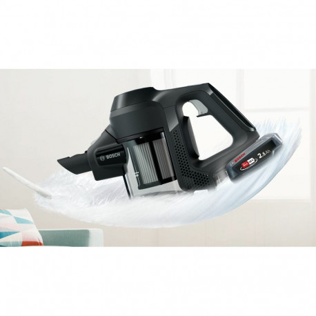 Bosch pulk-tolmuimeja BBS611BSC Serie 6 2-ühes akutoitega kuiv kotivaba 2.5Ah, must