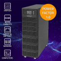 Qoltec 52283 katkestusteta toiteallikas UPS | 6kVA | 6000W | võimsustegur 1.0 | LCD | EPO | USB | on
